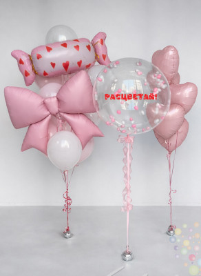 Воздушные шары Зефирная весна (Большой сет №2)