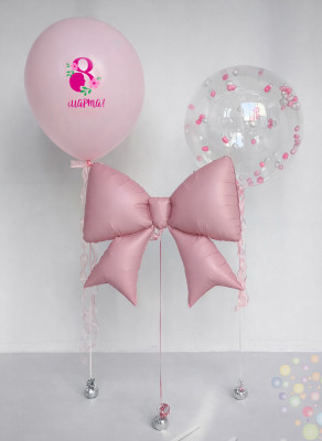 Воздушные шары Зефирная весна (Малый сет №5) на 8 Марта