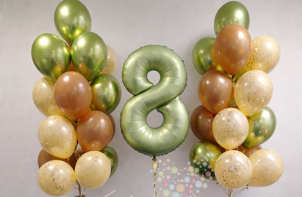 Воздушный шар Сет "Оливковый шик"