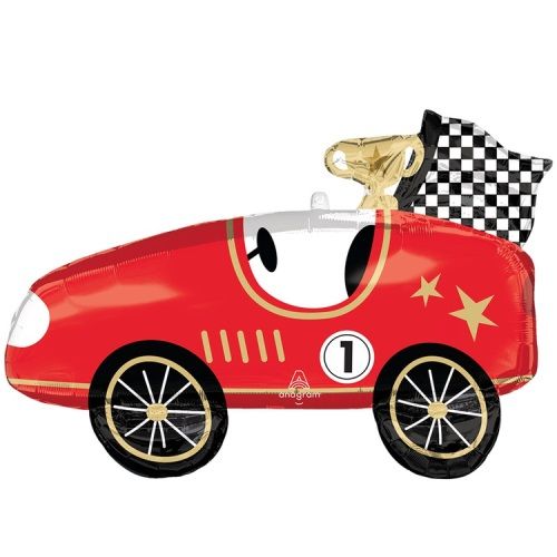 Воздушный шар Фигура "Машина гоночная ретро с кубком"