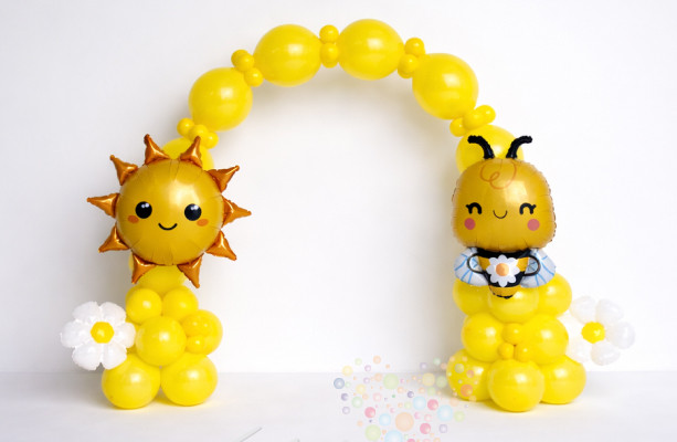 Арка из воздушных шаров "Солнечная полянка"