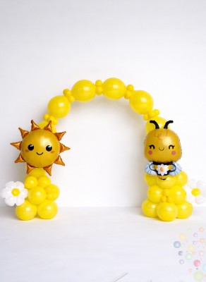 Воздушные шары Арка из воздушных шаров "Солнечная полянка"