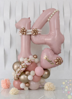Воздушные шары Стойка "Пудровый шик"