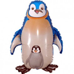 Воздушные шары Пингвин синий