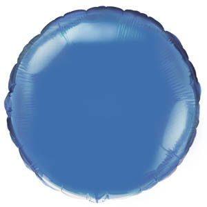 Воздушный шар Круг синий большой