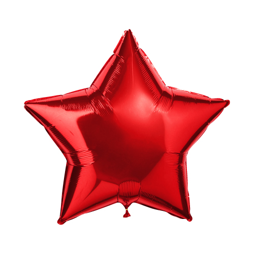 Воздушный шар Звезда Красная большая