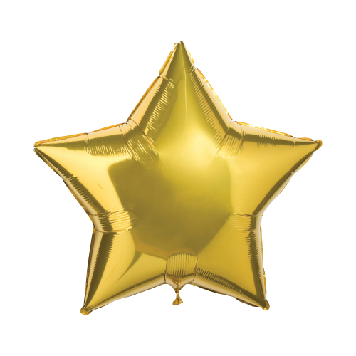 Воздушный шар Звезда Золотая большая