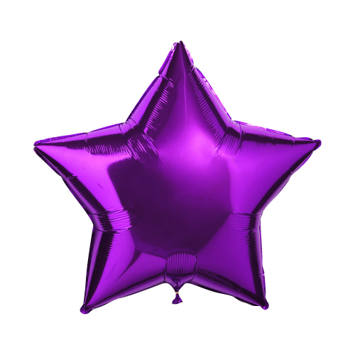 Воздушный шар Звезда Фиолетовая большая