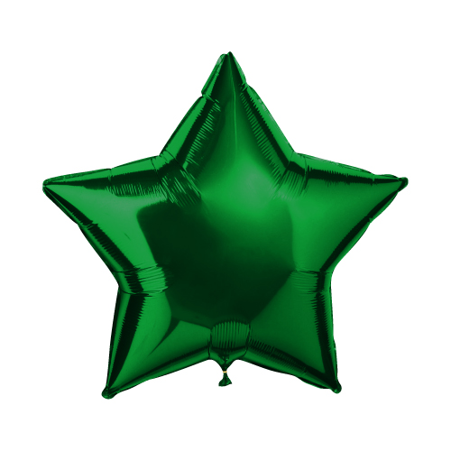 Воздушный шар Звезда Зеленая большая
