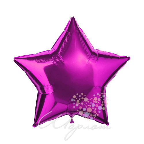 Воздушный шар Звезда Розовая большая