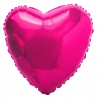 Воздушный шар Сердце Темно-Розовое большое