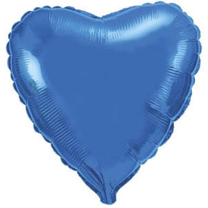 Воздушный шар Сердце Синее большое