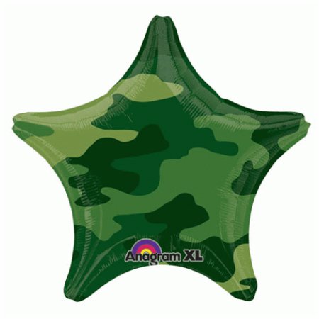 Воздушный шар Звезда Камуфляж темный