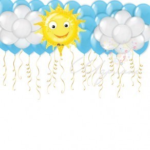 Воздушные шары Небо под потолок (день)