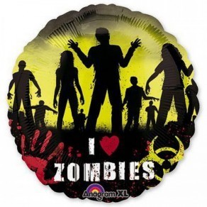 Воздушные шары Круг "Зомби"