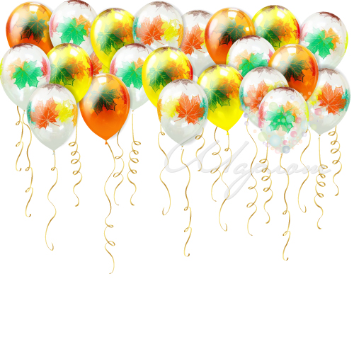 Воздушный шар Шарики "Кленовый лист"