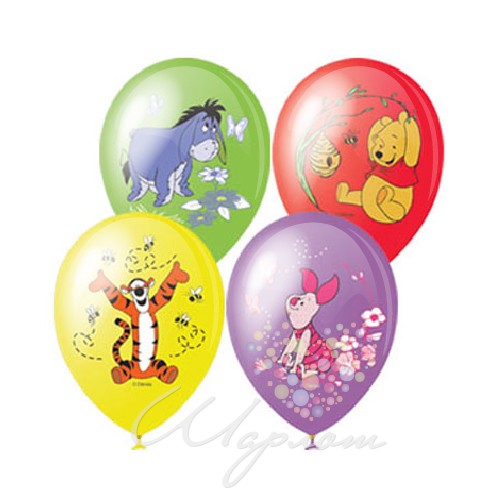 Воздушный шар Шар с принтом "Винни Пух и друзья"
