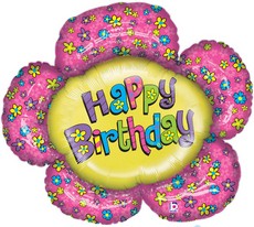 Воздушный шар Цветочек в день рождения