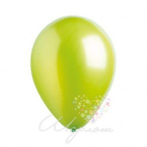 Воздушные шары Ярко-зеленый металлик под потолок