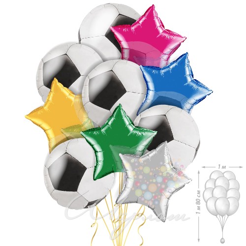 Воздушный шар Букет "Звезда футбола"