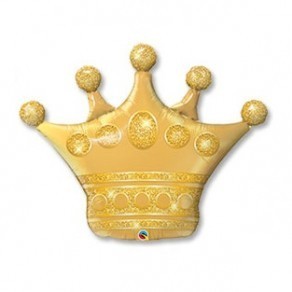 Воздушные шары Корона золотая большая