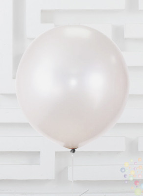 Белый перламутровый шар большой
