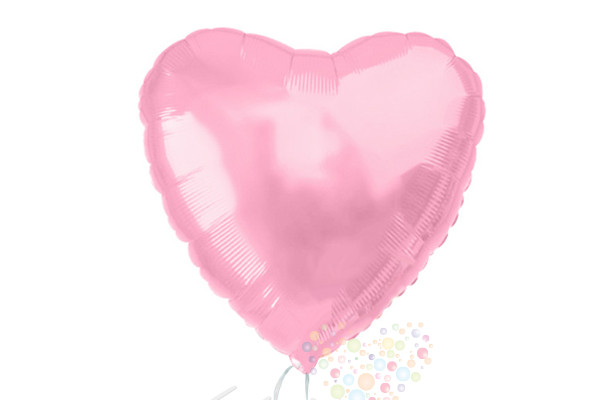 Воздушный шар Нежно-розовое фольгированное сердце