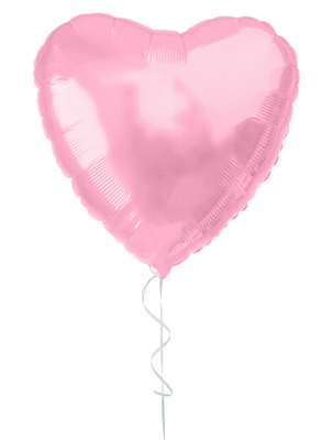 Воздушные шары Нежно-розовое фольгированное сердце