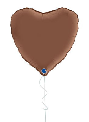Воздушные шары Сердце Кофе (Шоколад)
