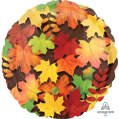 Воздушный шар Круг "Осенние листья"