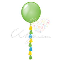 Воздушные шары Шар с гирляндой Тассел (желто-зелено-голубая)