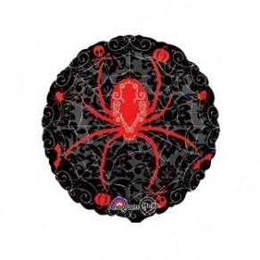 Воздушные шары Круг "Паук красный" ВНЕ САЙТА