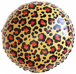 Воздушный шар Круг "Окрас леопарда"