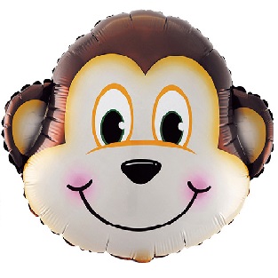 Воздушный шар Голова обезьянки