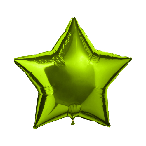 Воздушный шар Звезда Lime Green (светло-зеленая)