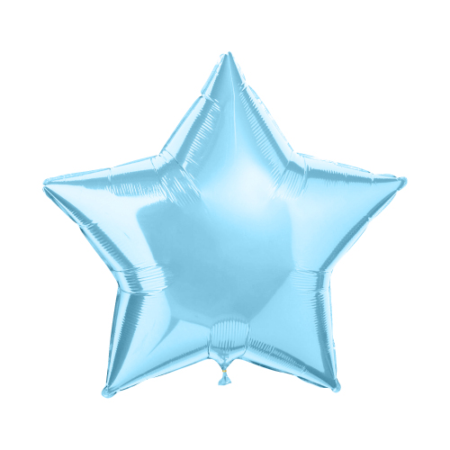 Воздушный шар Звезда Light Blue (голубая)