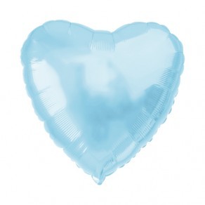 Воздушные шары Голубое фольгированное сердце