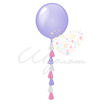 Воздушный шар Шар с гирляндой Тассел (бело-розово-сиреневая)