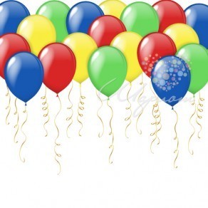 Воздушные шары Шарики под потолок в гамме "Щенячий патруль"