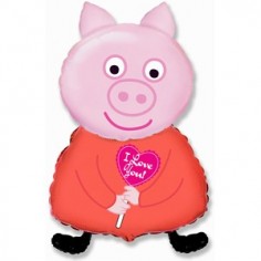Воздушные шары Веселая свинка