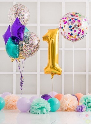 Воздушные шары  Фиолетовое волшебство (Малый сет №4)