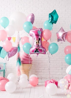 Воздушные шары Мятная нежность (Большой сет №1)