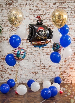 Воздушные шары Пиратская вечеринка (Малый сет №1)