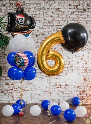 Воздушные шары Пиратская вечеринка (Малый сет №2)   
