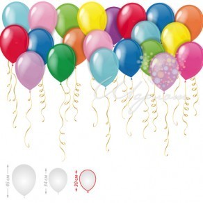 Воздушные шары Шарики под потолок (размер S)
