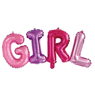Воздушный шар Буквы "Girl" (девочка)