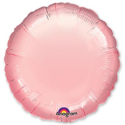 Воздушный шар Круг розовый металлик Pink
