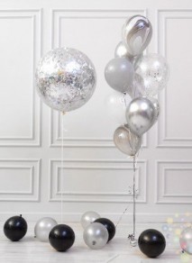 Воздушные шары Серебряный фешн