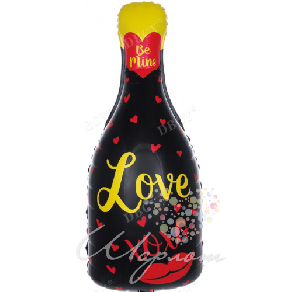 Воздушные шары Шар Бутылка шампанского "Love"