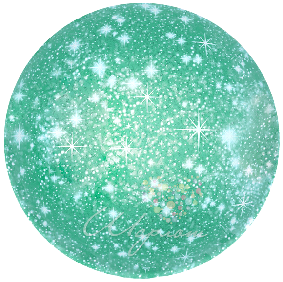 Воздушный шар Круг "Искры" зеленый